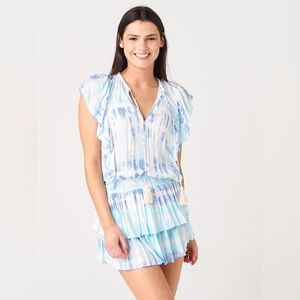 coolchange Quinn Tie Dye tunic in Pool & Cobalt. Purchased from Revolve.